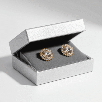 Crystal Glass Rhinestone Earrings