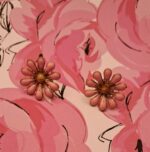 Enamel Daisy Flower Earrings – Gold Metal (18mm) - Image 8